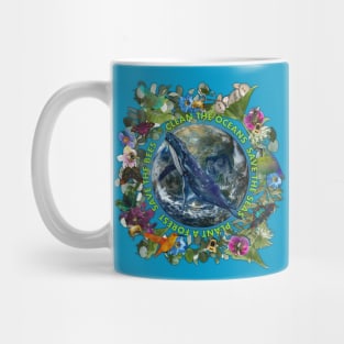 Save The Planet, Save the Oceans, Plant a Forest, Save the Bees Mug